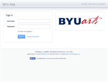 Tablet Screenshot of byuarts.vcallboard.com